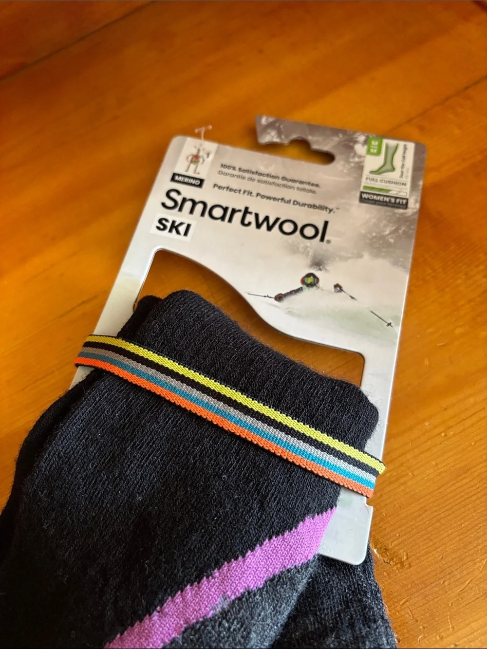 Smartwool WoMen’s Ski Socks - Black with Pink Accent